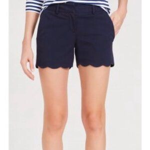 NWT - J McLaughlin petal scallop hem shorts - navy
